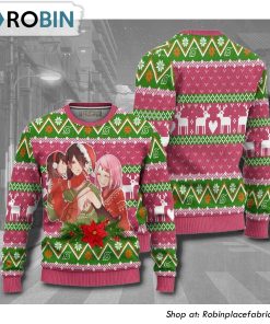 Naruto Sakura Haruno Family Anime Christmas Ugly Sweater