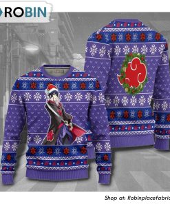 Naruto Sasuke Akatsuki Anime Christmas Ugly Sweater