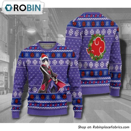 Naruto Sasuke Akatsuki Anime Christmas Ugly Sweater