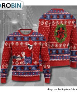 Naruto Sasuke Mangekyo Sharingan Anime Christmas Ugly Sweater