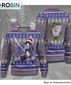 Naruto Sasuke Rinnegan Anime Christmas Ugly Sweater