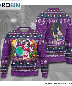 Naruto Sasuke Teen Anime Christmas Ugly Sweater