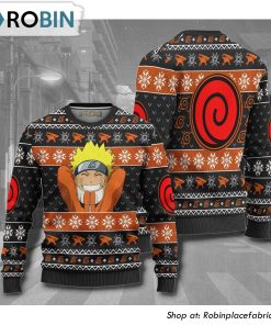 Naruto Uzumaki Clan Anime Christmas Ugly Sweater