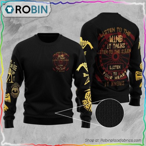 Native American Black Ugly Christmas Sweater