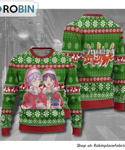 Neon Genesis Evangelion Shinji X Kaworu Anime Christmas Ugly Sweater