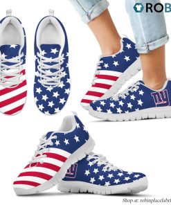 New York Giants America Flag Full Stars Stripes Pattern Sneaker