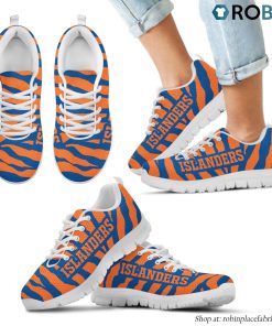 New York Islanders Tiger Skin Stripes Pattern Printed Breathable Running Shoes