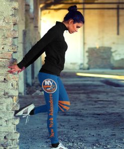 New York Islanders Women 3D Printed Leggings Sports New York Islanders Women 3D Printed Leggings Sports