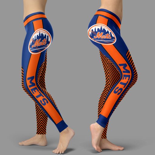 New York Mets Team High Waist Leggings for Women