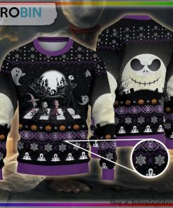 Nightmare Before Xmas Road Ugly Christmas Sweater