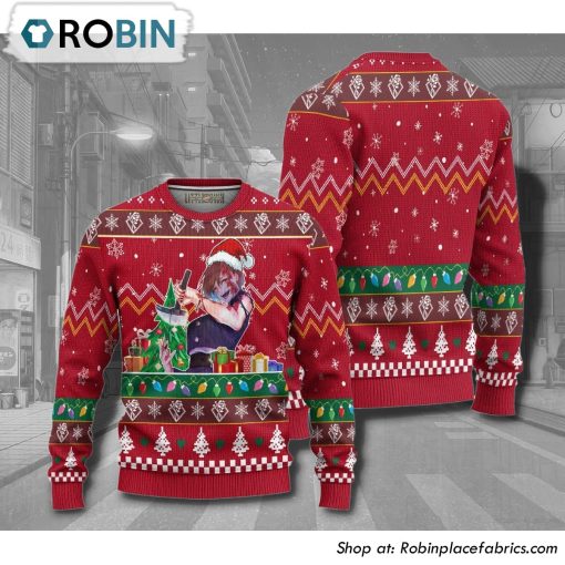Nobara Jujutsu Kaisen Anime Christmas Ugly Sweater