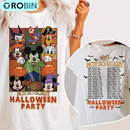 Not So Scary Halloween Party Shirt, Double Sided Tee Hoodie – Sweatshirt