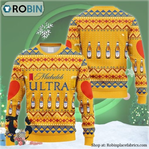 Novelty Michelob ULTRA Ugly Christmas Sweater
