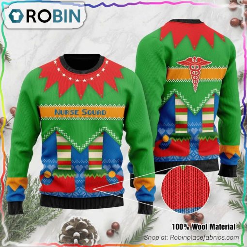 Nurse Squad Ugly Christmas Sweater