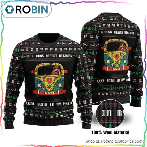 On A Dark Desert Highway Ugly Christmas Sweater