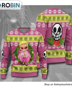 One Piece Doflamingo Anime Christmas Ugly Sweater
