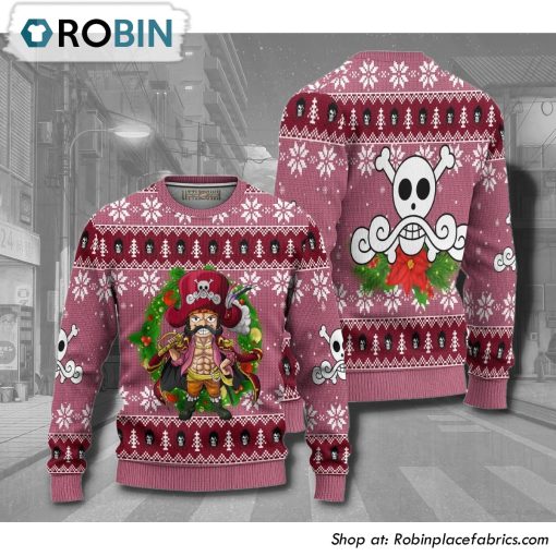 One Piece Gold Roger Anime Christmas Ugly Sweater