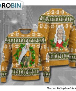 One Piece Silvers Rayleigh Anime Christmas Ugly Sweater