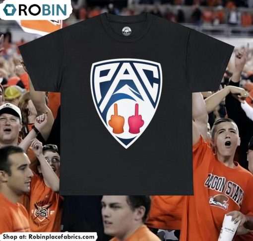 Pac 2 Shirt, The Oregon State Beavers And Washington State Tee Tops Short Sleeve