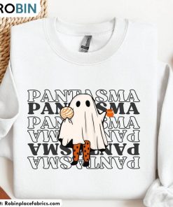 Pantasma Ghost Enjoying Shirt, Conchita And Cafe De Olla Halloween Unisex Hoodie Long Sleeve