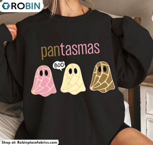 Pantasmas Ghost Halloween Shirt, Comfort Pan Dulce Sweater Crewneck