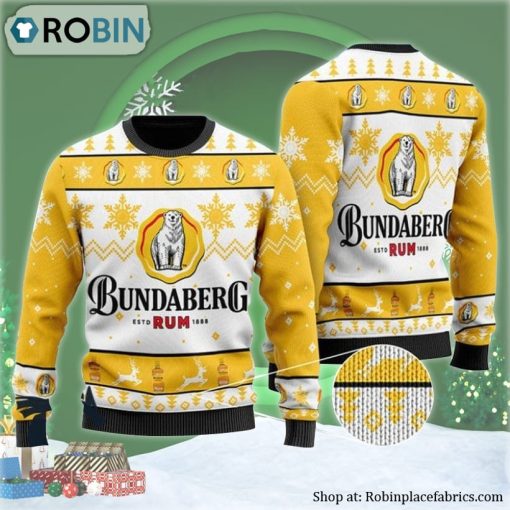 Personalized Bundaberg Rum Ugly Christmas Sweater