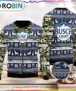 Personalized Busch Latte Camo Xmas Sweater Personalized Busch Latte Camo Xmas Sweater