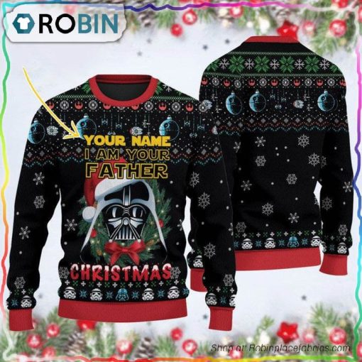 Personalized I’m Your Father Darth Vader Christmas Sweater