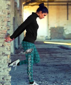 Philadelphia Eagles Caro Seamless Pattern Womens Sports, Running Leggings Philadelphia Eagles Caro Seamless Pattern Womens Sports, Running Leggings