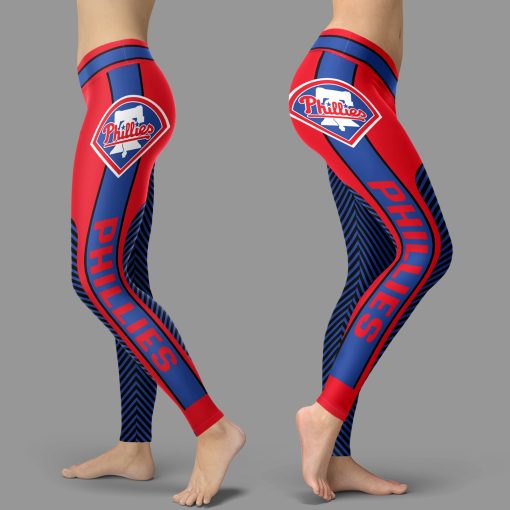 Philadelphia Phillies Team High Waist Leggings for Women