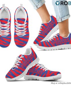 Philadelphia Phillies Tiger Skin Stripes Pattern Printed Breathable Running Shoes Philadelphia Phillies Tiger Skin Stripes Pattern Printed Breathable Running Shoes