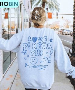 Pi Beta Phi Love Doodle Shirt, Trendy Unisex T Shirt Hoodie