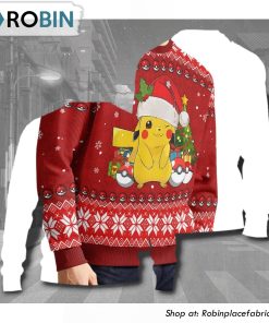 Pikachu Pokemon Anime 3D Printed Ugly Christmas Sweater