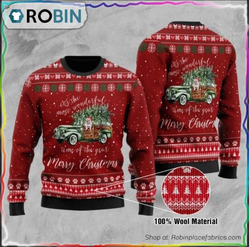 Pitbull – It’s The Most Wonderful Time Ugly Christmas Sweater
