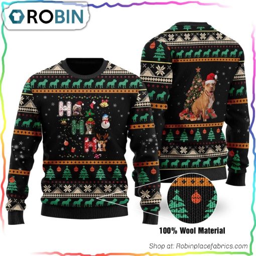 Pitbull Ugly Christmas Sweater