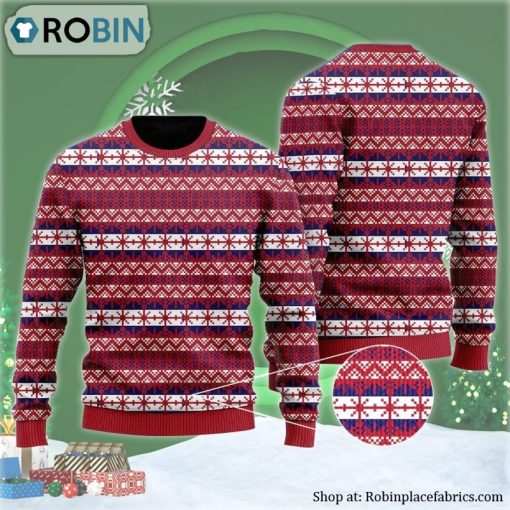 Pixel Christmas Pattern Ugly Christmas Sweater