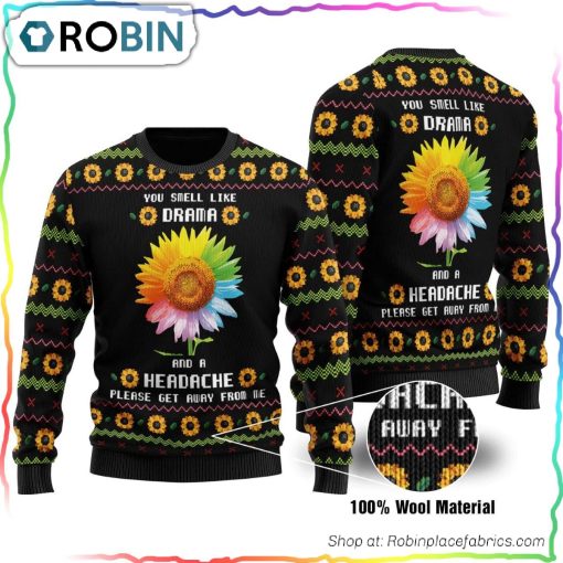 Please Get Away From Me Ugly Christmas Sweater
