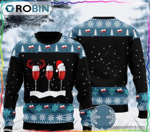Red Wine Ugly Christmas Sweater