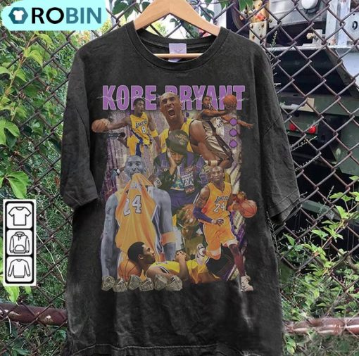 Retro Kobe Bryant 90s Shirt, Nba Basketball Sweater Unisex Hoodie