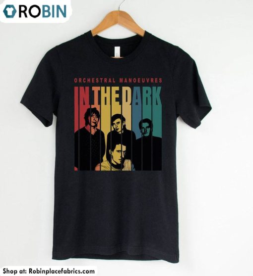 Retro Orchestral Manoeuvres In The Dark Shirt, Omd Music Tee Tops Short Sleeve