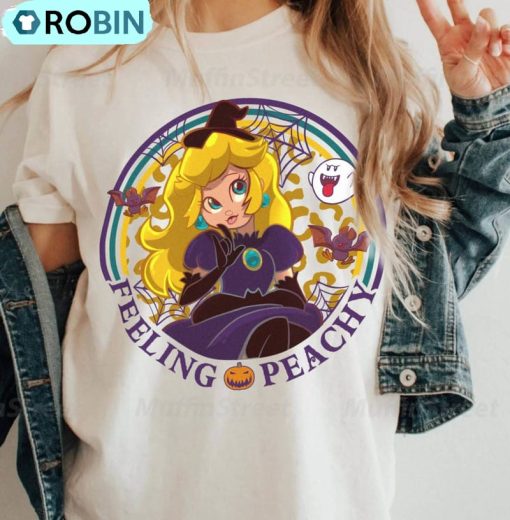 Retro Princess Peach Shirt, Halloween Funny Hoodie, Sweatshirt