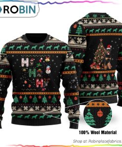 Rottweiler Patten Ugly Christmas Sweater