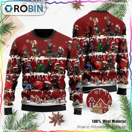 Rottweiler Ugly Christmas Sweater