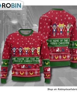 Sailor Guardians Sailor Moon Anime Christmas Ugly Sweater
