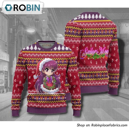 Sailor Mars Sailor Moon Anime Christmas Ugly Sweater
