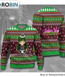 Sailor Pluto Sailor Moon Anime 3D Printed Ugly Christmas Sweater