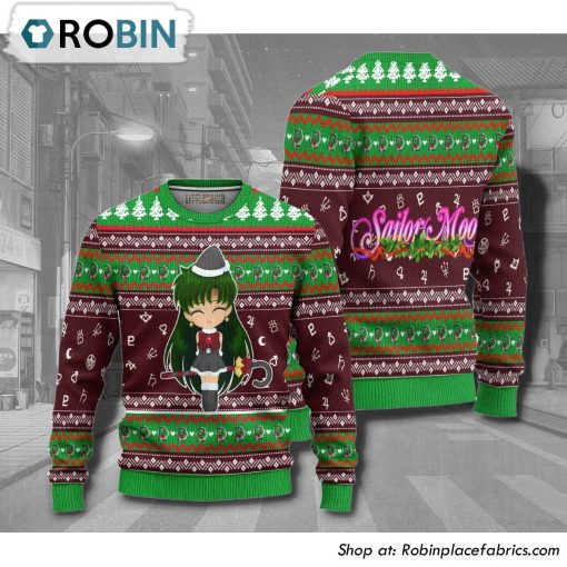 Sailor Pluto Sailor Moon Anime 3D Printed Ugly Christmas Sweater