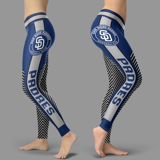 San Diego Padres Team High Waist Leggings for Women