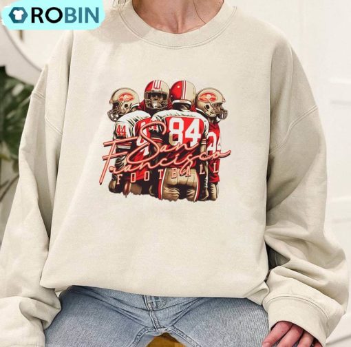 San Francisco Football Shirt, Retro 49ers Unisex Tee Hoodie – Sweatshirt