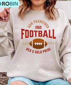 San Francisco Football Shirt, Retro Sweatshirt Crewneck